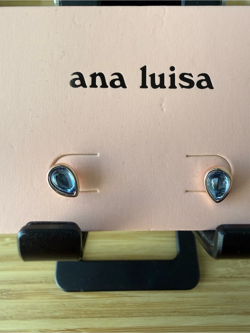 Ana Luisa Blue Teardrop Stud Earrings